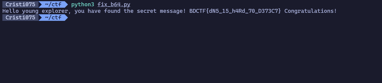 Successfully decoding base64