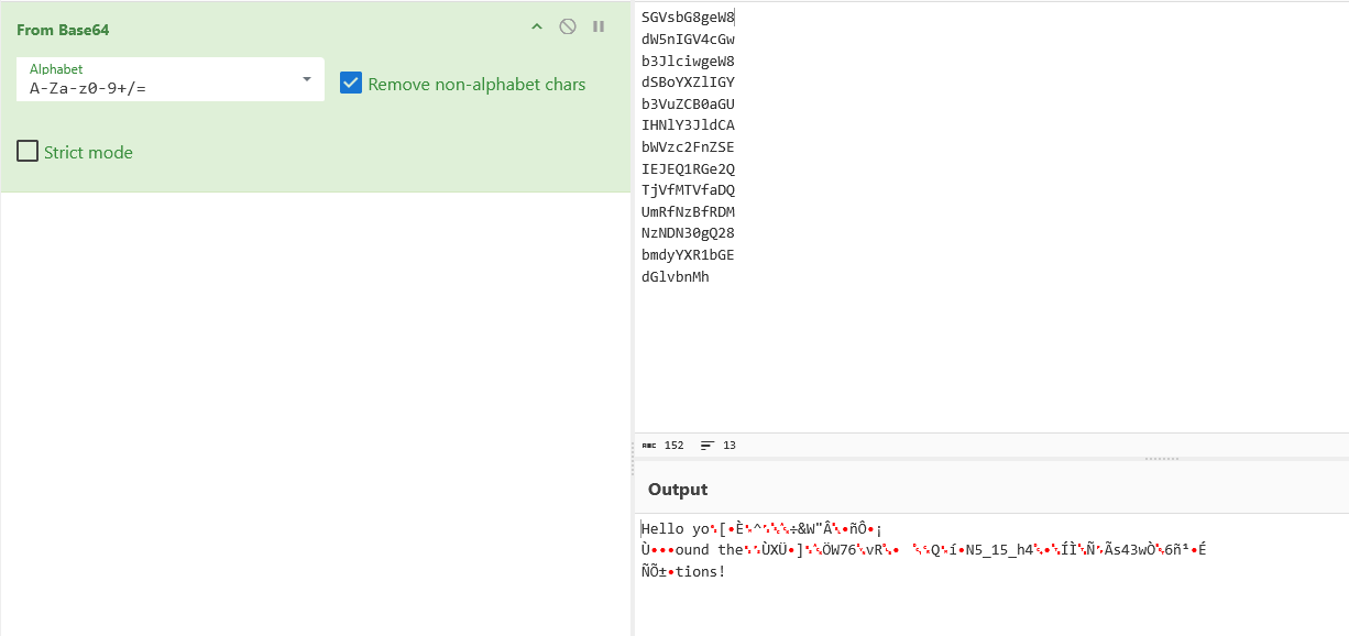 Base64 failing to be decoded