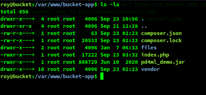 Bucket app code