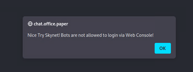 Web login is not allowed