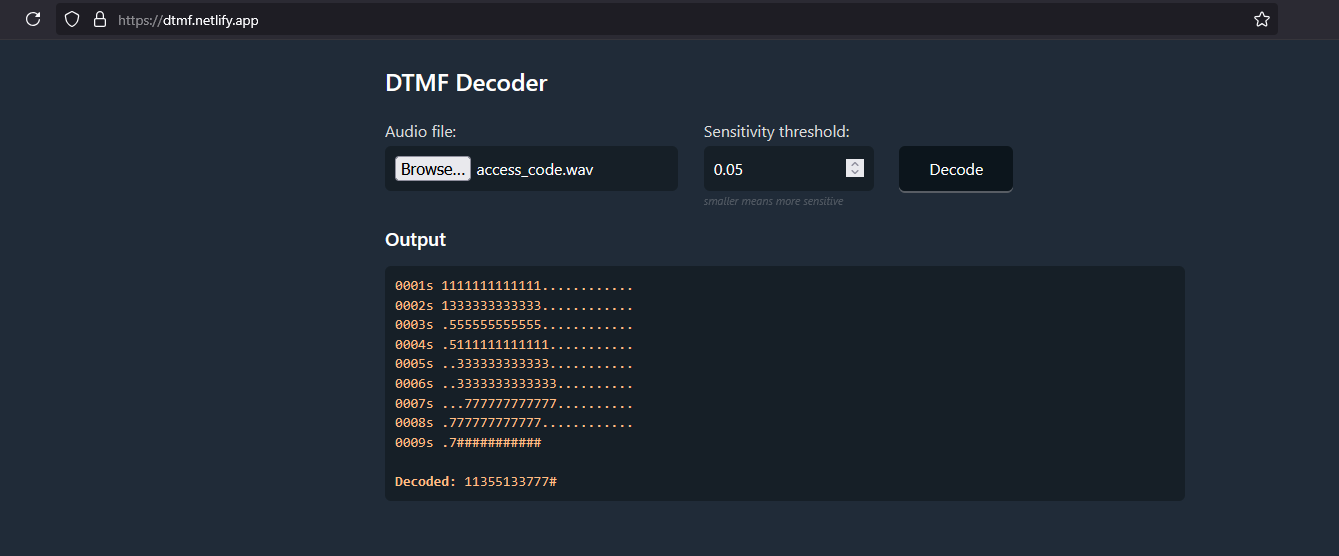 Decoding the flag