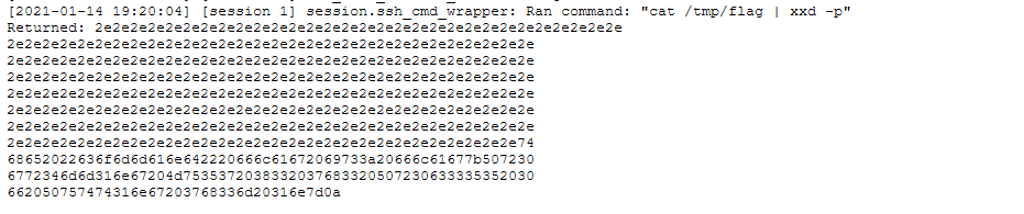 Command output